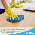 AIDEA Microfibre Cleaning Cloths, Pack of 8, Reusable Lint-Free 30×30 cm