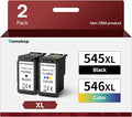 545XL 546XL High Yield Ink Cartridges Compatible for 545 546 Ink Cartridges Replace Use for Pixma TS3150 MG3050 TR4550 TS3350 MG2950 TR4551 TS3355 MG2550 TS3100 (1 Black, 1 Tri-Colour)