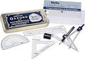 Helix Oxford Maths Set with Storage Tin - 10 Piece Maths Equipment Set