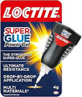 Loctite Super Glue Power Gel 1x4g – Clear, Flexible, Non-Drip Adhesive for Vertical Surfaces & Precise Repairs on Wood, Rubber, Leather, Glass & other Materials