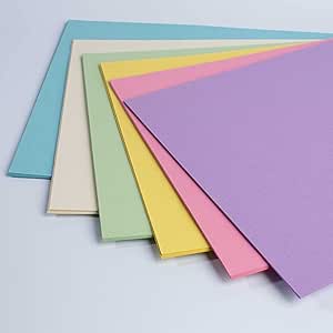 House of Card & Paper A4 160 GSM Card - Rainbow Pastel Coloured Card (Pack of 50 Sheets)