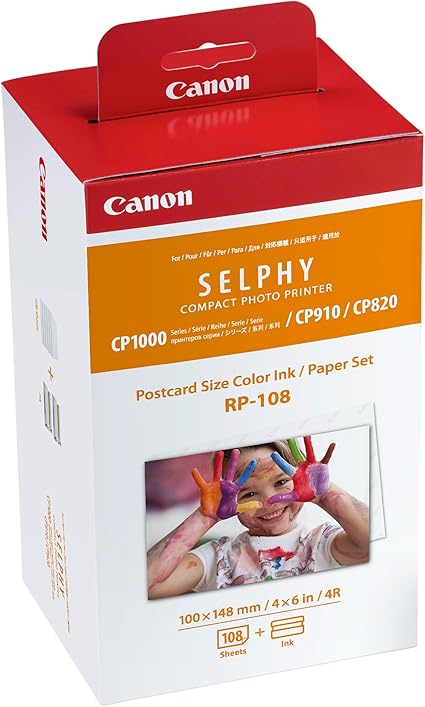 Canon RP-108IP Colour High Capacity Ink/Paper Set Assorted