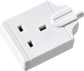 Masterplug Single Socket Trailing Socket, Without Plug and Cable, White