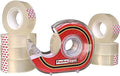 Packatape Cellotape 9 Clear Transparent Rolls 18mm x 33m | Tape Dispenser Included | Ideal for Gift Wrap Christmas Birthday Home or Office | Clear Stationery Tape