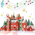 Musical Christmas Cards: 3D pop-up Christmas cards with Lights and Music of Merry Christmas, Popup Musical Greeting Card for Christmas Holiday Includes Envelop, Pretty Christmas Decorations Brand: Aukuoy