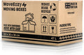 Cardboard Moving Boxes Large Box Strong House Packing Storage Removal with Carry Handles 52cm x 30cm x 30cm (47 Litres) (47L, Pack of 5)