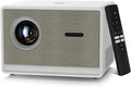 Mini Projector with WIFI 6 and Bluetooth, 4K 1080P Support Portable Projector 180° Rotatable 130'' Screen Movie Projector Auto Keystone Compatible for Laptop, PC, Smartphone