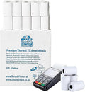 Double Dragon, 57 x 40 mm Premium Thermal Paper Till Receipt Roll for PDQ Credit Card Machine, POS, EPOS [Pack of 100]