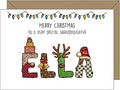 Personalised Christmas Card for Granddaughter – Custom Xmas Card - Add Any Name