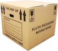5 Strong Extra Large Cardboard Storage Packing Moving House Boxes with Carry Handles and Room List 53cm x 53cm x 41cm 115 Litres