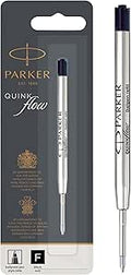 Parker Ballpoint Pen Refill | Fine Tip | Black QUINKflow Ink | 1 Count