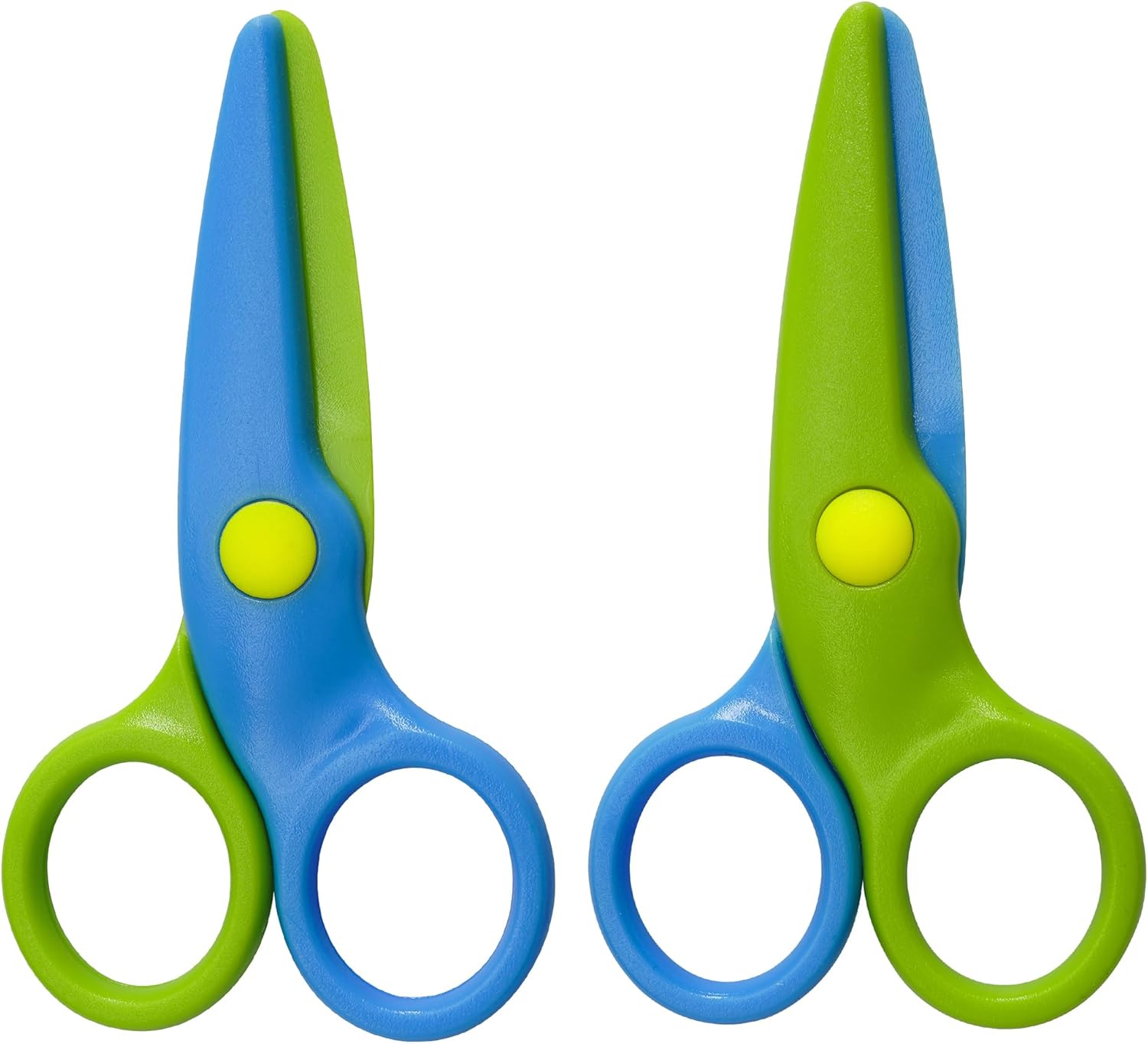 CCR Children Safety Scissors Set Preschool Toddler Scissors Kids for Arts & Crafts, Art Craft Child-Safe,Pack of 2