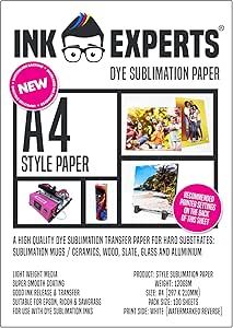 Ink Experts Style A4 Sublimation Paper 120gsm (100 Sheets)