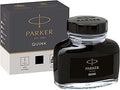 Parker Fountain Pen Ink Bottle | Black QUINK Ink | 57 ml Fountain Pen Refill
