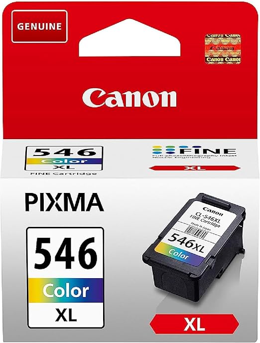Canon Ink - CL-546XL High Yield Genuine C/M/Y Colour Printer Ink Cartridge - Prints Up to 300 A4 Pages (1 x Cartridge)