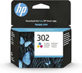 HP F6U65AE 302 Original Ink Cartridge, Tri-color, Single Pack