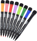Magnetic Dry Erase Markers, (8 Pack) Willingood Low Odor White Board Markers Whiteboard Markers with Erasers for Kids Teacher Supplies for Classroom Work on White Board, Calender, Fine Tip Point