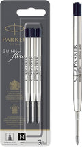 Parker Ballpoint Pen Refills | Medium Point | Black QUINKflow Ink | 3 Count