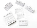 2026 Mini Calendar Tabs – Pack of 26 Tear-Off Monthly Pads | Compact Month-to-View Inserts for Planners, Bullet Journals, Classrooms, Offices, Teachers & Home Organisation