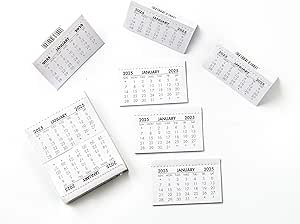 2026 Mini Calendar Tabs – Pack of 26 Tear-Off Monthly Pads | Compact Month-to-View Inserts for Planners, Bullet Journals, Classrooms, Offices, Teachers & Home Organisation