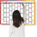 2026 Year Wall Planner A1 Uk Wall Calendar Yearly Planner Large Jan To Dec Full Year Planning Chart Student Family Home School Office Work Study Annual Poster Multi 59.5 x 84.1Cm (Multicolor)