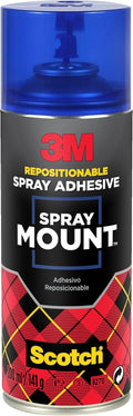 3M SprayMount Permanent Spray Adhesive, 1 Can 200 ml - Ideal for mock-ups, presentations, school projects, display boards