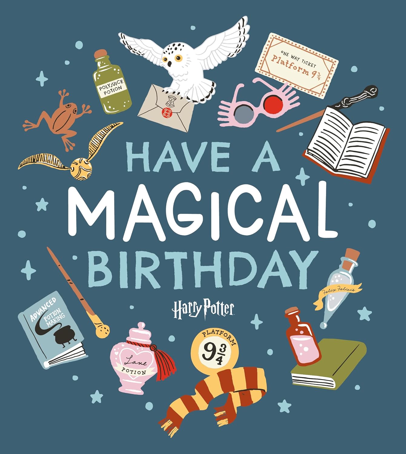 Harry Potter Birthday Card 'Have a Magical Day' Harry Potter Themed Birthday Card