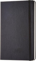 Amazon Basics Classic Notebook, A5, Plain, Black