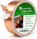 EVG 20mm x 25m Copper Slug Tape | Adhesive Copper Slug Snail Repellent | Pest Deterrent Barrier Tape | Humane Pest Control | Gardens & Plants Protection (1 Roll) Visit the EVG Store