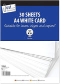 Just Stationery 5095 A4 30 Sheet White Card