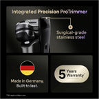 Braun Series 9 PRO+ Electric Shaver for Men, 9665CCE, Graphite - Wet & Dry Electric Razor, 5+1 Ultra Thin Precision Blades, Pro SensoAdapt Technology, 6in1 SmartCare Center, 60 min Runtime