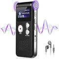 64GB Voice Recorder with Noise Reduction, 4800 Hours ZIPCIDE Dictaphone Voice Activated Recorder with Playback for Lectures Meetings, 1536Kbps Smart Audio Sound Tape Recording Device with Password
