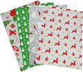 Christmas Tissue Paper for Gift Wrapping: 20 Sheets 4 Designs 50 x 35cm Wrapping Paper for Christmas Craft DIY