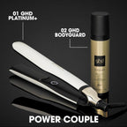 ghd Platinum+ Hair Straightener & Professional Styler - More Strength, Shine & Colour Protection - for All Hair Types - (UK Plug)