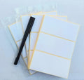 96 x Plain White Labels. Self Adhesive Address Labels. 100x50mm. Sticky. Blank Postage Stickers.