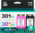 301XL Ink Cartridges Compatible for HP 301 XL Ink Cartridges Combo Pack, BAISINECO Remanufactured for Envy 4500 4507 5530 5532 Deskjet 1000 1050 2050 2540 OfficeJet 2620 2622,Black and Tri-colour