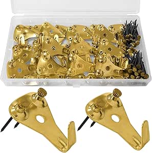 30PCS Picture Hooks for Hard Walls Picture Hanging Hooks Heavy Duty Picture Hook Picture Hangers - 50LBS