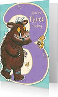 Danilo Cards Age 3 Birthday Card, 3rd Birthday Card Gruffalo, 17.8 x 12.7 x 5.1 centimetres