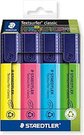 STAEDTLER 364 C4 Textsurfer Classic Highlighter - Assorted Colours (Card Pack of 4)