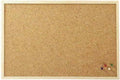 Cork Board 40CM x 60CM Pin Notice Office Memo School with Push Pins Board Requisite Needs Wooden Natural Frame Board