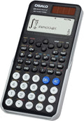 OSALO Scientific Calculator 417 Function 2 Line 10+2 Digits Written Display Solar and Battery Calculators for Students Secondary School College Black (OS 991ES Plus 2nd Edition)
