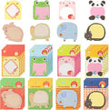 32 Packs Cute Kids Sticky Notes Set - Small Pastel Sticky Notes per Pack 8 Animals - 20 Sheets per Pad - 5.4cmx8cm