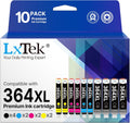 LxTek 364XL Ink Cartridges Compatible for HP 364 for HP Photosmart Officejet 5510 5520 5522 5524 6510 6520 B8550 C5388 7510 7520 4610 4620 Deskjet 3070A (4 Black 2 Cyan 2 Magenta 2 Yellow,10-pack)
