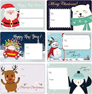 90 pcs Christmas Name Stickers Premium Christmas Envelope Labels Merry Christmas Tags Stickers Christmas Envelope Stickers Christmas Sticky Labels Christmas Decoration Stickers