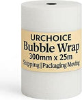 Bubble Wrap - 300MM X 25M Roll of Premium Quality Polythene Small Bubble Wrap | Thicker & Durable | Ideal for Packaging, Delivering, and Moving Home/Office | Strong Protective