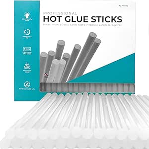 Professional Hot Glue Sticks by Smith’s® | 11mm x 200mm | 42 Pack | Grade A+ Clear Glue Gun Refills | Environmentally Safe EVA Resin | RoHS Certified | Fits 99.9% of Glue Guns | Perfect for Most Uses