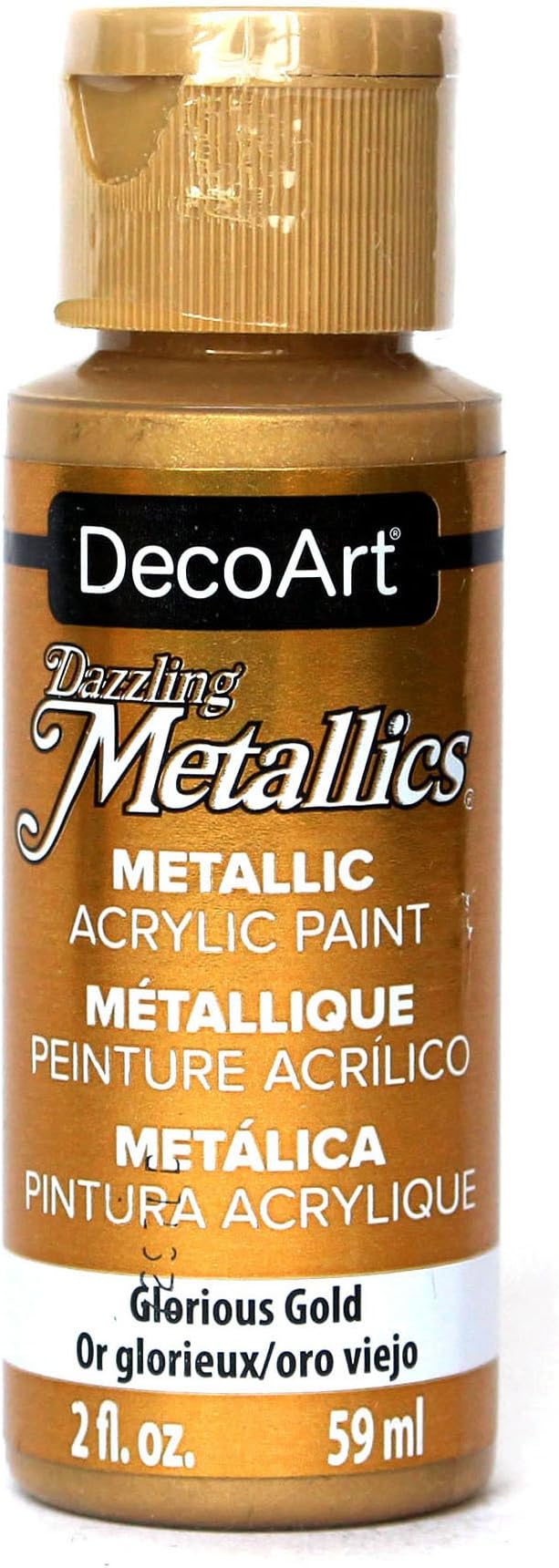 Deco Art Americana Acrylic Metallic Paint, Glorious Gold, 59 ml (Pack of 1)