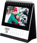 Shot2go 2026 Desktop Photo Calendar Black - Holds 12 4x6" Photos