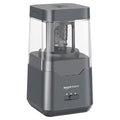 Amazon Basics Portable Electric Pencil Sharpener, Helical Blade, Auto Stop, Battery/USB Cord Operated, Black, 7.1 x 7.1 x 13.46 cm