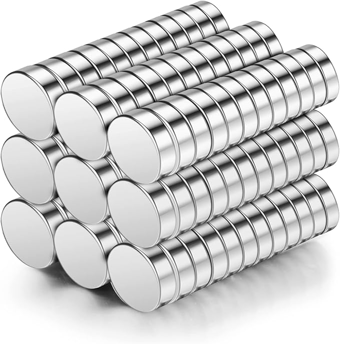 Wukong Round Strong Magnets 5mm X 2mm | 100 Pack, Mini Extra Strong Magnets, Neodymium Magnet for Whiteboards, Fridge, Crafts, Notice Board or Picture Magnet